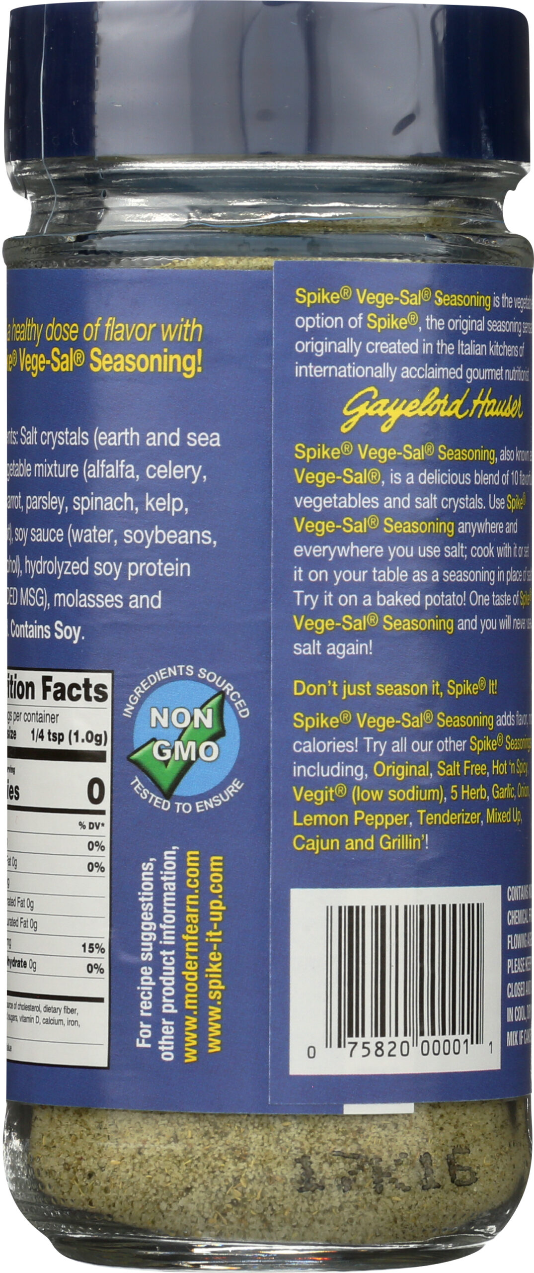 Spike Gourmet Natural Seasoning, Vege-Sal Magic - 20 oz pack